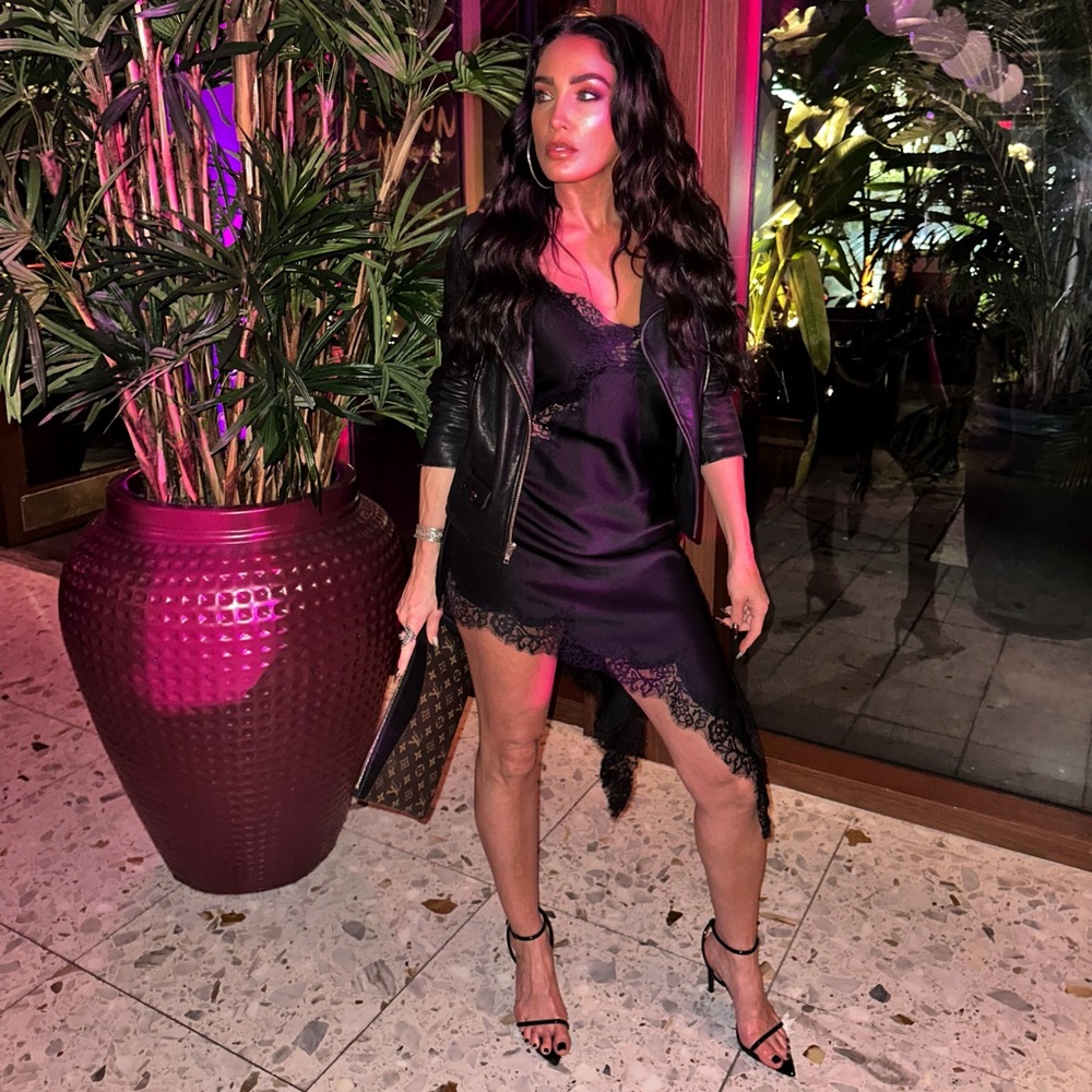 ZARA Collection Stylish Black Cocktail Lace Dress XS Bloggers Fav